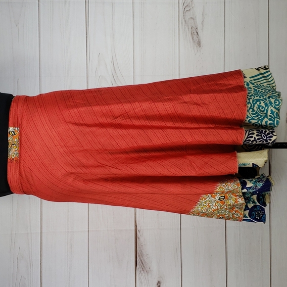 Darn Good Yarn Sari Silk Wrap Skirt Tea Goddess - Picture 2 of 16